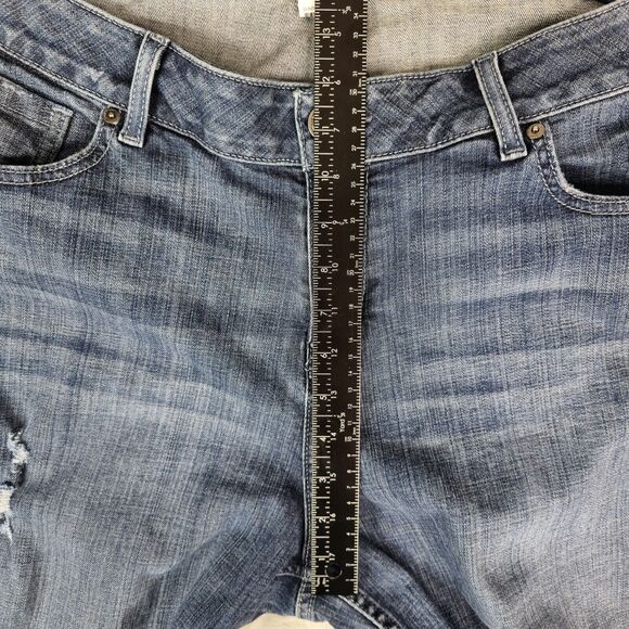 Lane Bryant Jeans Womens 20R Distressed Straight Leg High Rise Stretch Denim - Picture 10 of 11